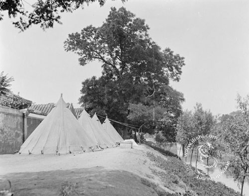1919年6月4日，看守被拘捕学生的军警住处——帐篷