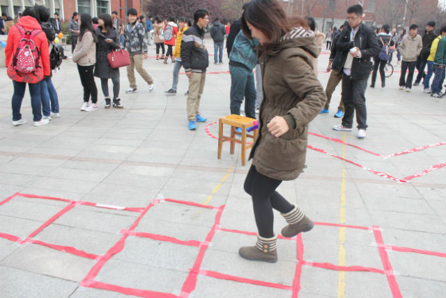 山东科技大学地质学院学生挑战校园吉尼斯记录