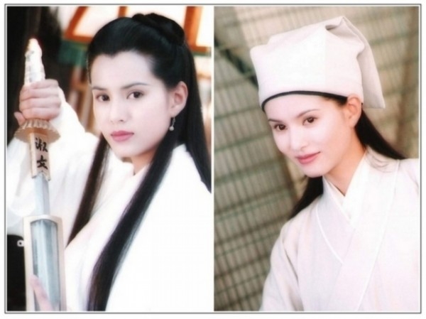 李若彤--1995《神雕侠侣》饰 小龙女，1997《天龙八部》饰 王语嫣
