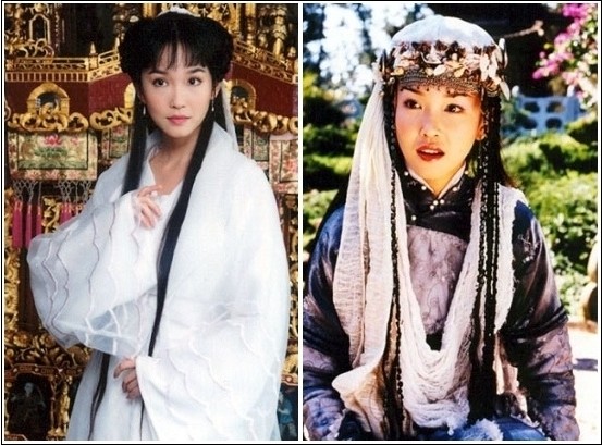 范文芳--1998年《神雕侠侣》饰 小龙女，2000年《笑傲江湖》饰 任盈盈