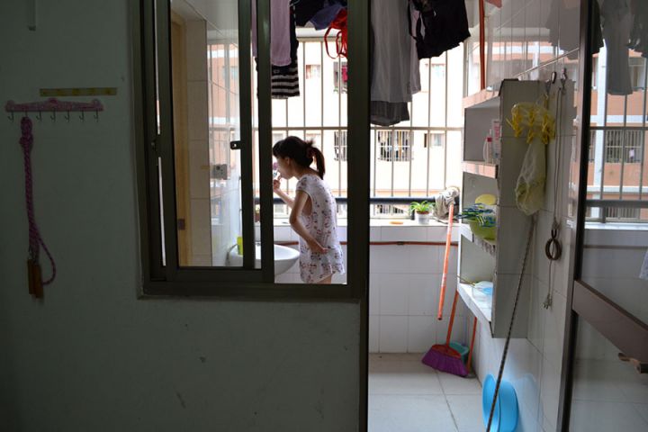 黄燕拍摄的摄影作品 女大学生宿舍