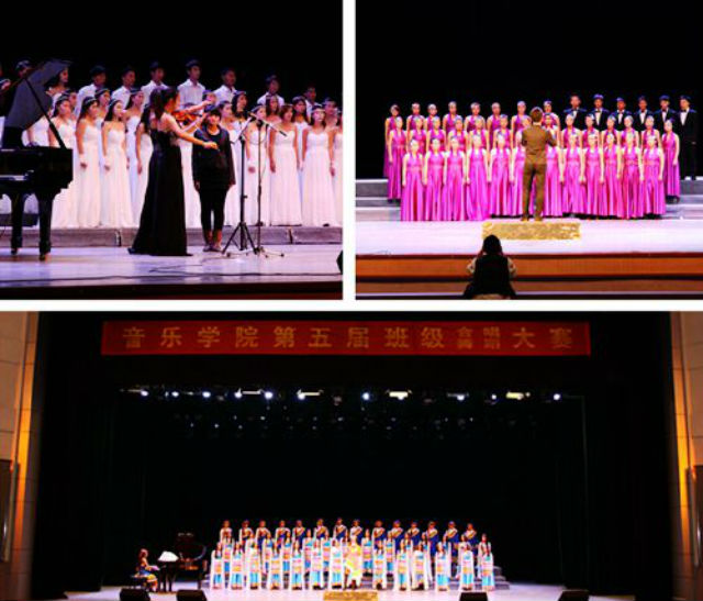 赣南师范学院音乐学院举办第五届班级合唱大赛